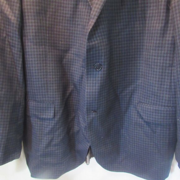 Austin Reed Men's Sport Coat 48L, Blue Black Check, 100% Wool, Moores F225 - Picture 4 of 11